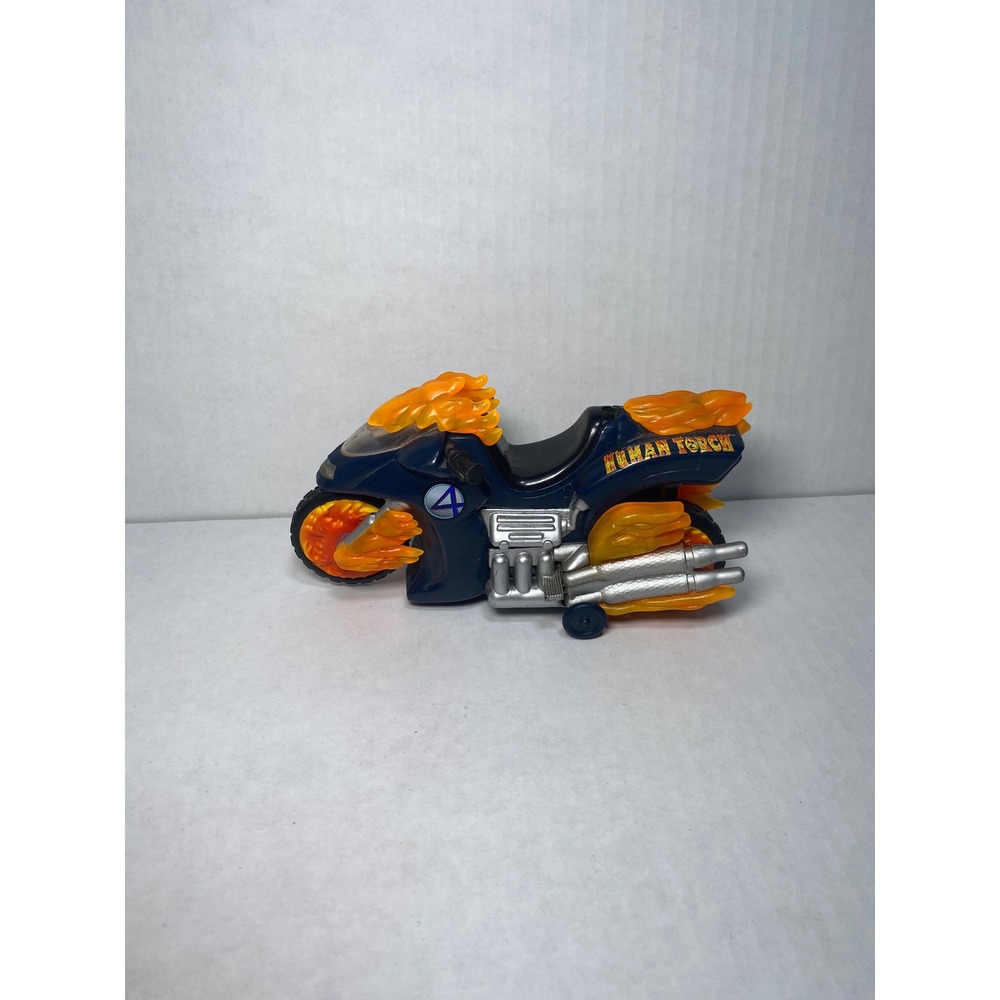 Marvel Fantastic Four Human Torch Flame Cycle Toy Biz‎ 2005 Motorcycle Vehicle
